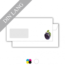 Envelope | 80gsm offset paper white | DIN long | 4/0-coloured